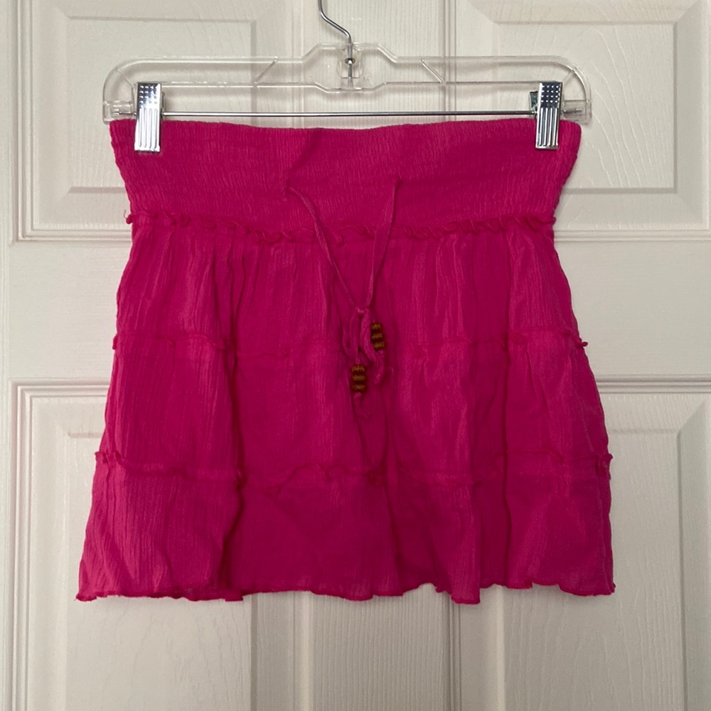 Sassy, summer, swimsuit coverup. Hot Pink. Size S/M.